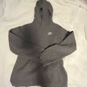 gray nike hoodie